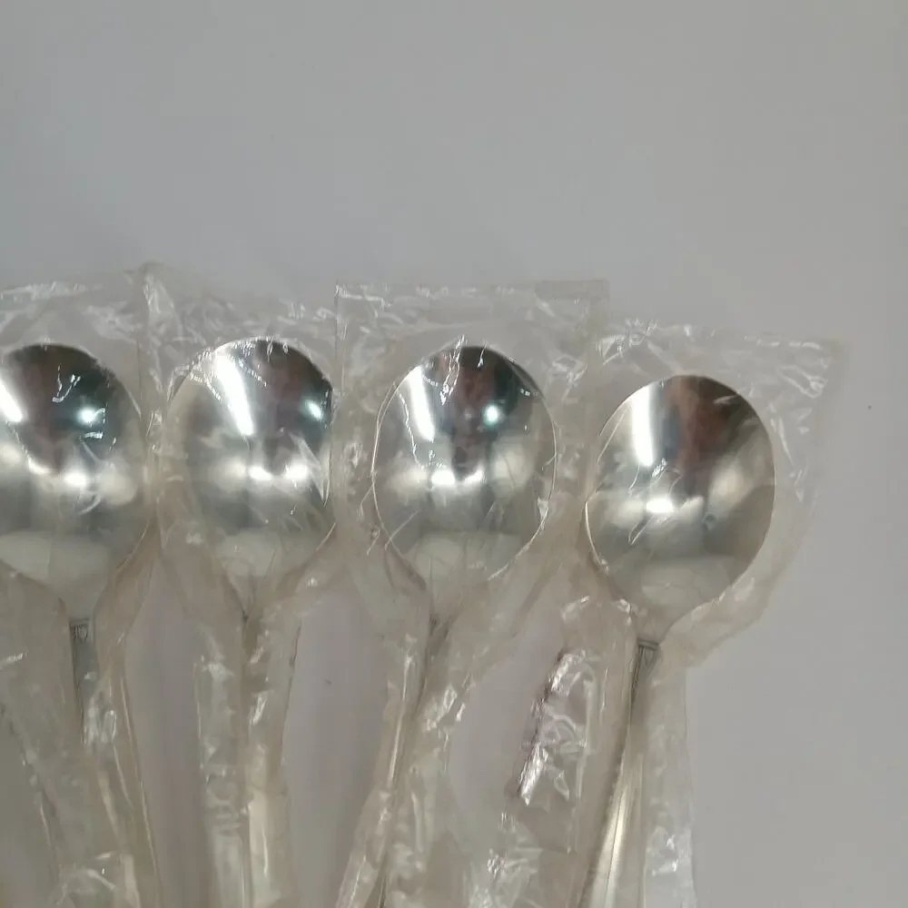 6X SS Oneida Prestige GRENOBLE Silverplate Soup Spoons NEW